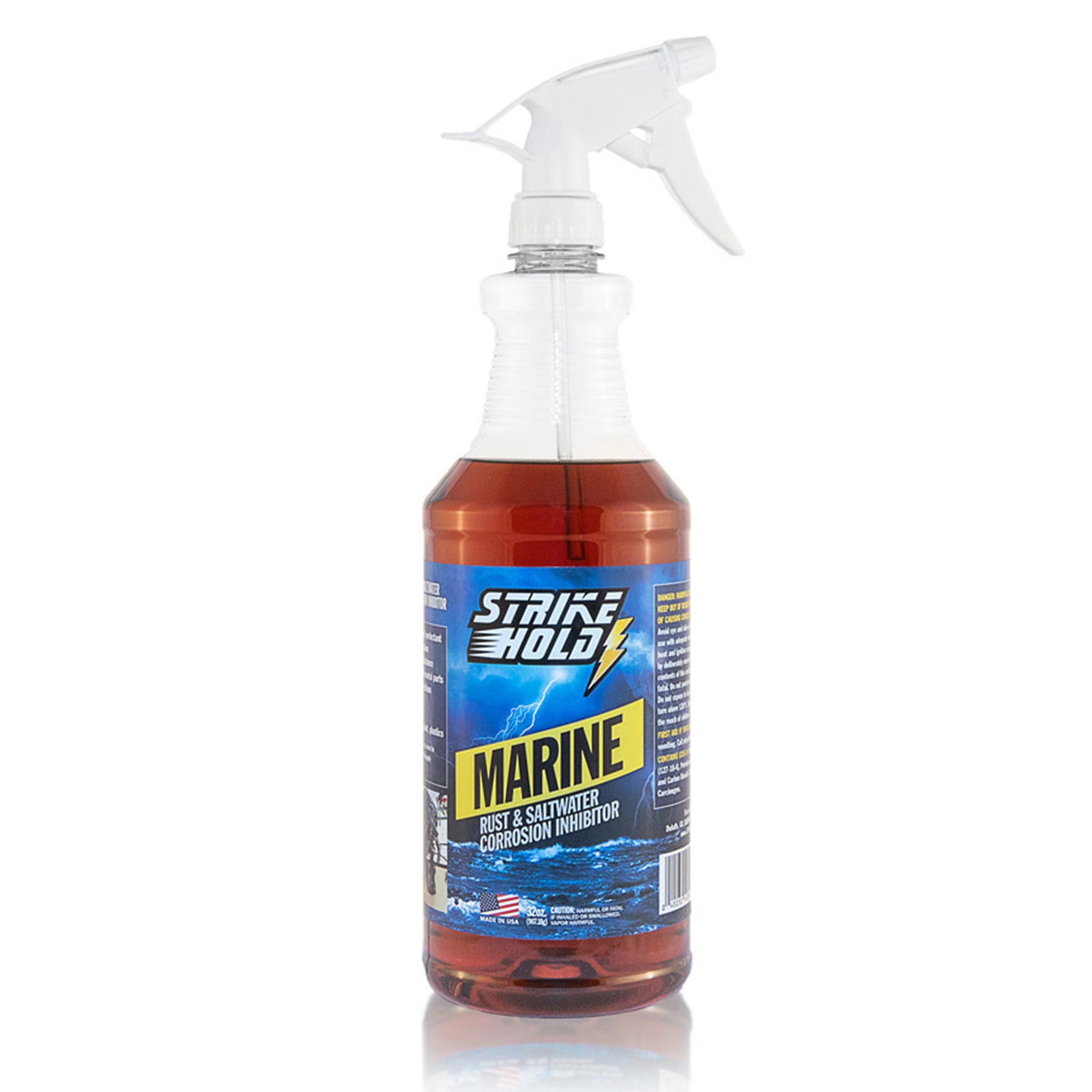 Marine StrikeHold MSH32 946ml spray bottle for watercraft outboard motors anchor chains trailer electrics saltwater corrosion protection 4WD ATV