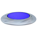 Pool Glow SLIM265 surface mount LED pool light blue illumination 18W 30W 250 percent brighter underwater Australian pools
