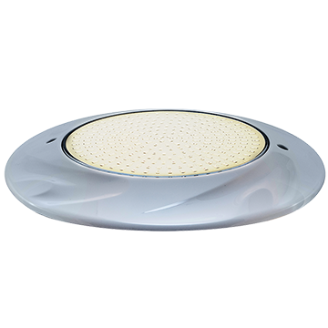 Pool Glow SLIM265 surface mount LED pool light warm white illumination slimline design retrofit bracket Australian